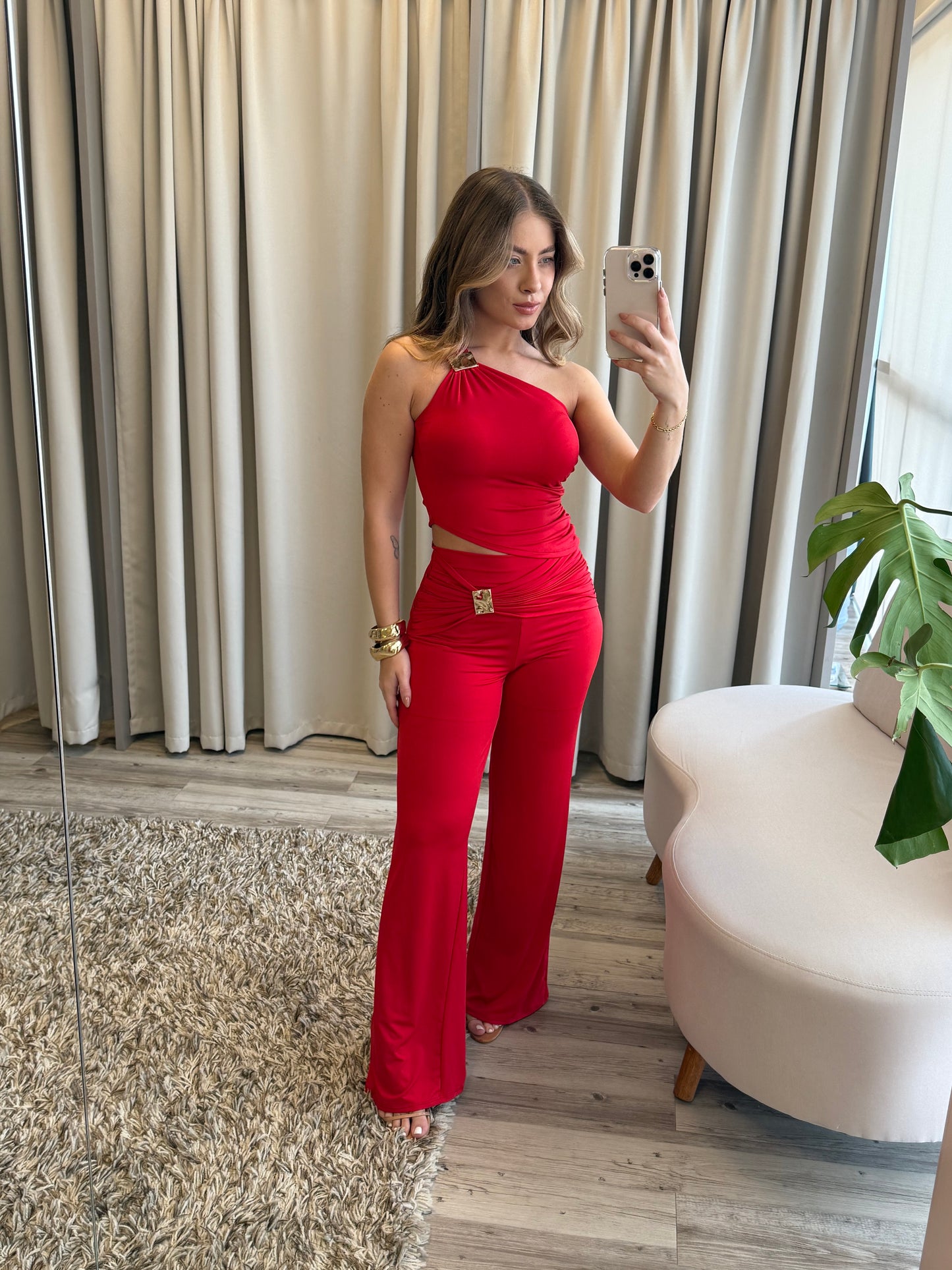 Conjunto Eduarda vermelho