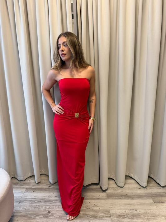 Vestido Yolanda vermelho