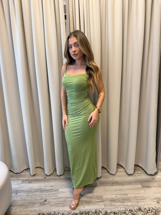 Vestido flávia verde pistache