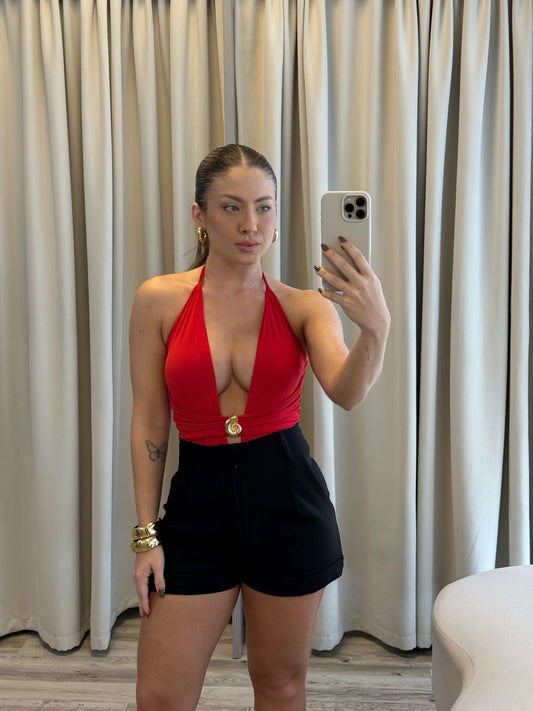 Body Polly vermelho