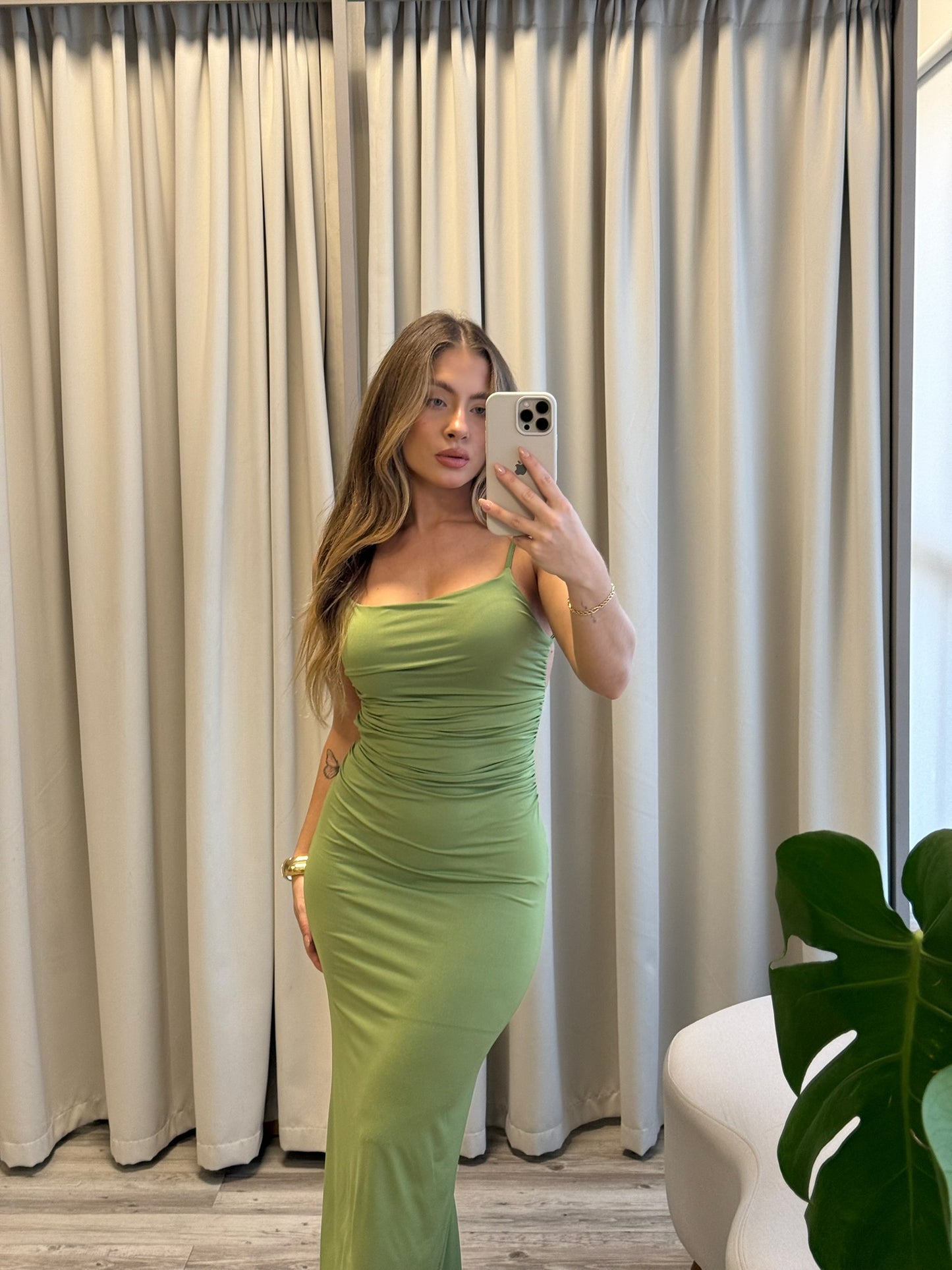 Vestido flávia verde pistache