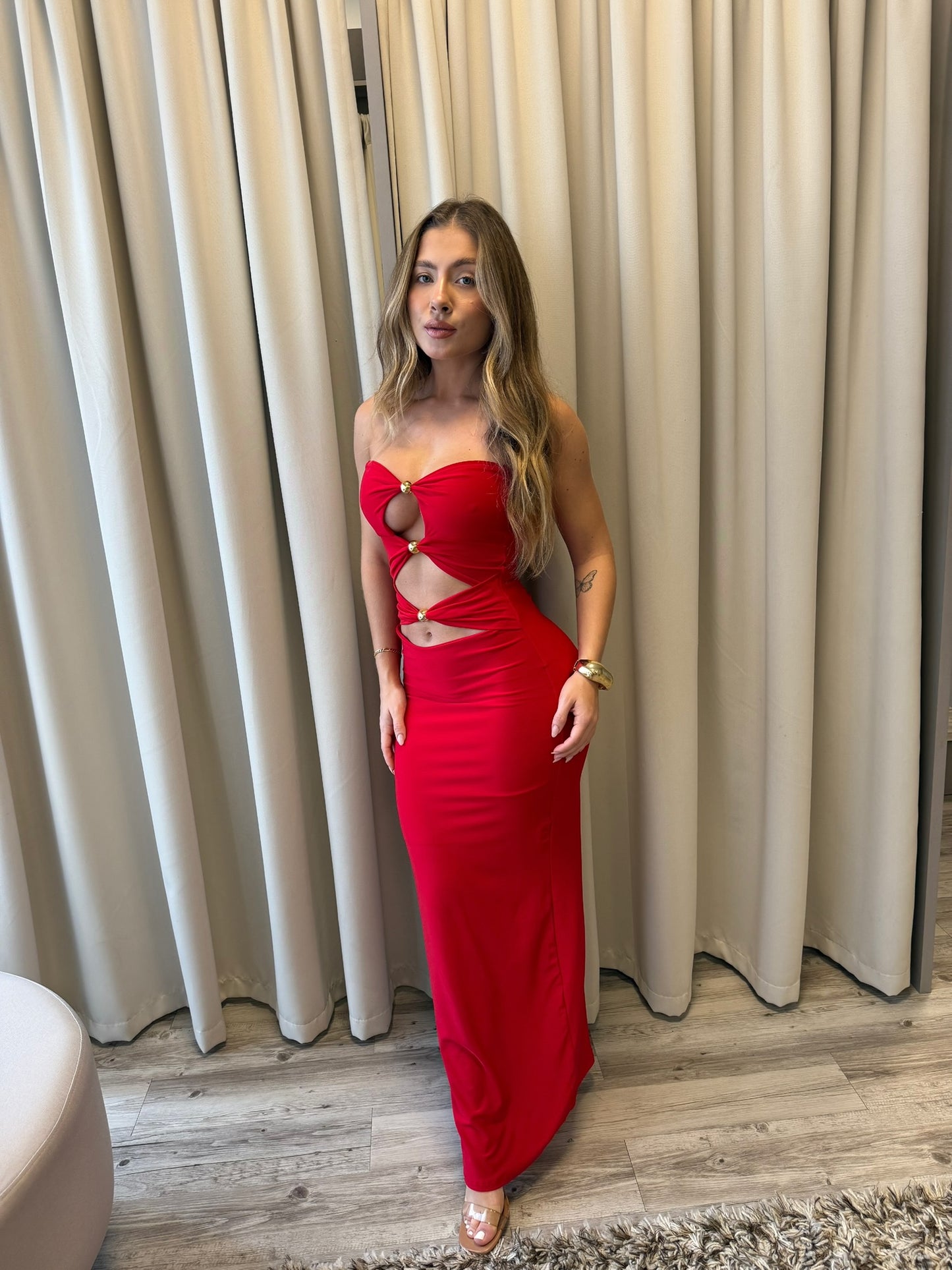 Vestido Pamela vermelho