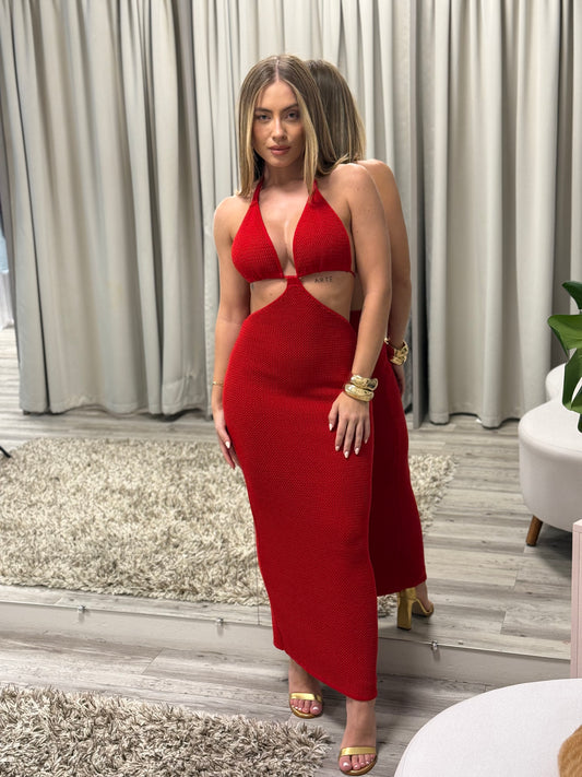 Vestido Jhenny vermelho