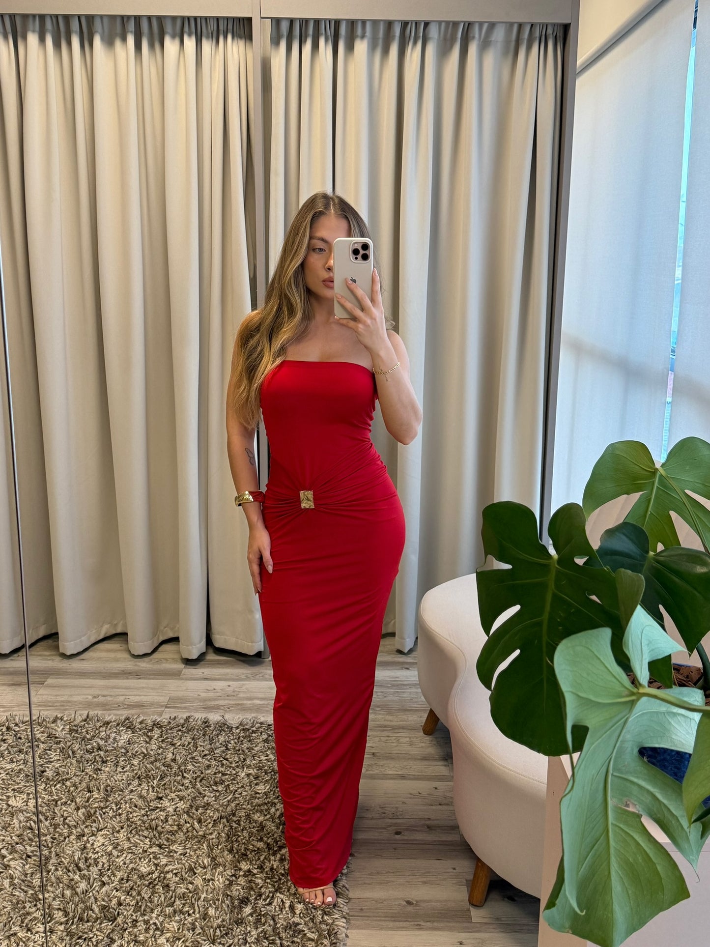 Vestido Yolanda vermelho