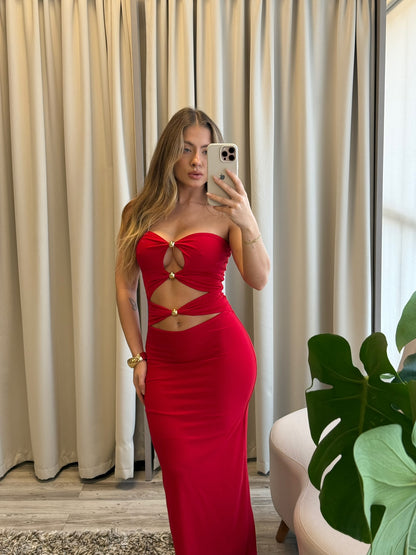 Vestido Pamela vermelho