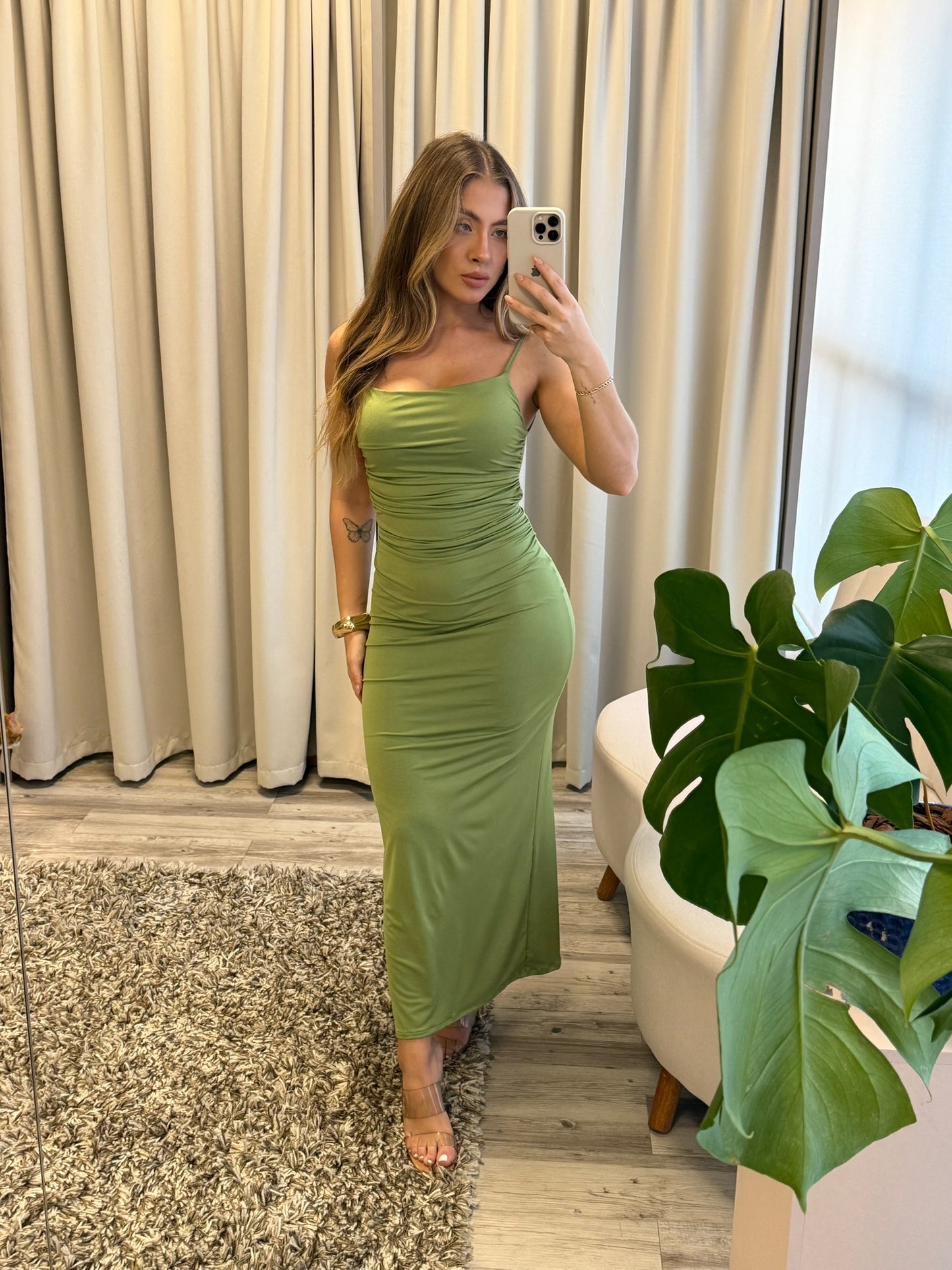 Vestido flávia verde pistache