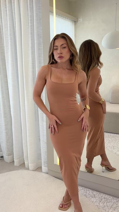 Vestido Bia chocolate